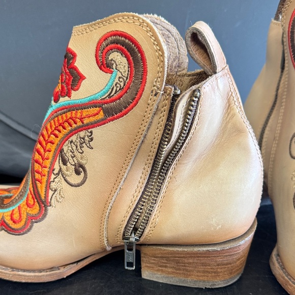 Corral Multicolor Embroidered Ankle Boots - Picture 8 of 14